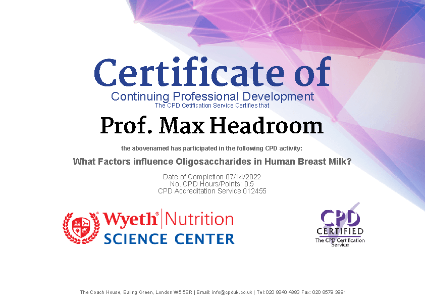 WNSC certificate of completion