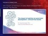 The Impact of Nutrition on Early Brain Development The Impact of Nutrition on Early Brain Development