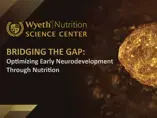 Optimizing Early Neurodevelopment Through Nutrition Optimizing Early Neurodevelopment Through Nutrition