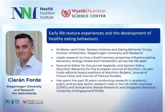 Learning to Eat: Early life texture experience in the development of eating behaviors